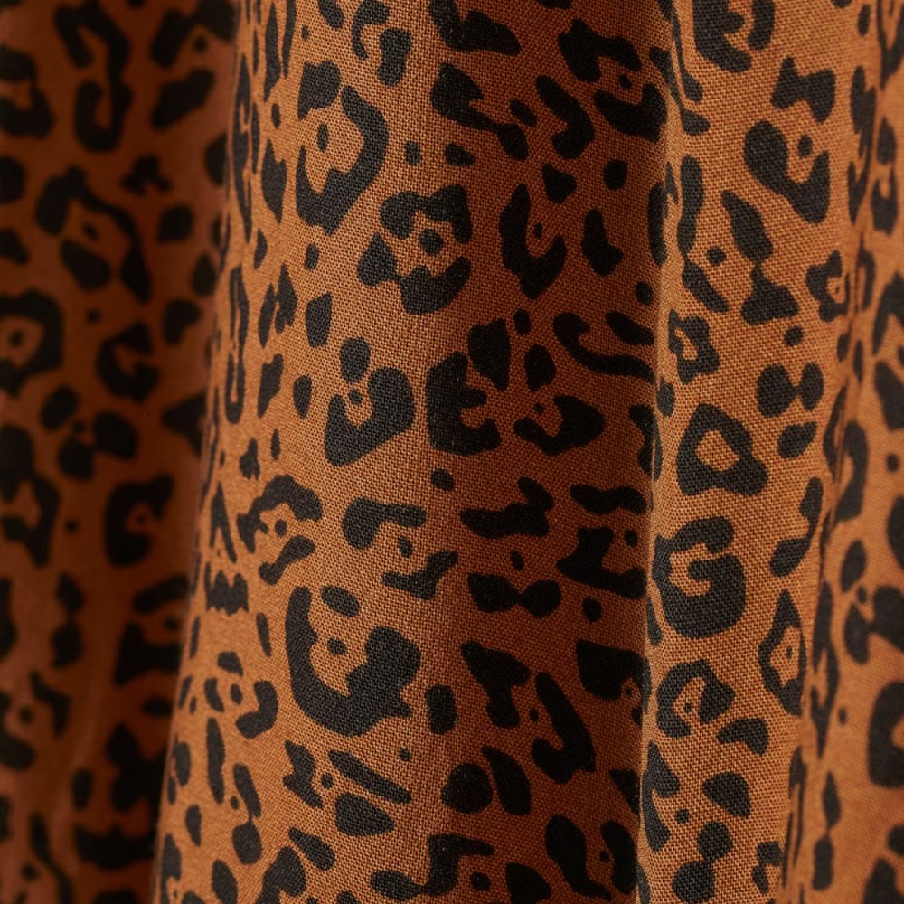 H&M cropped wide leg cheetah print - Picture 3 of 5